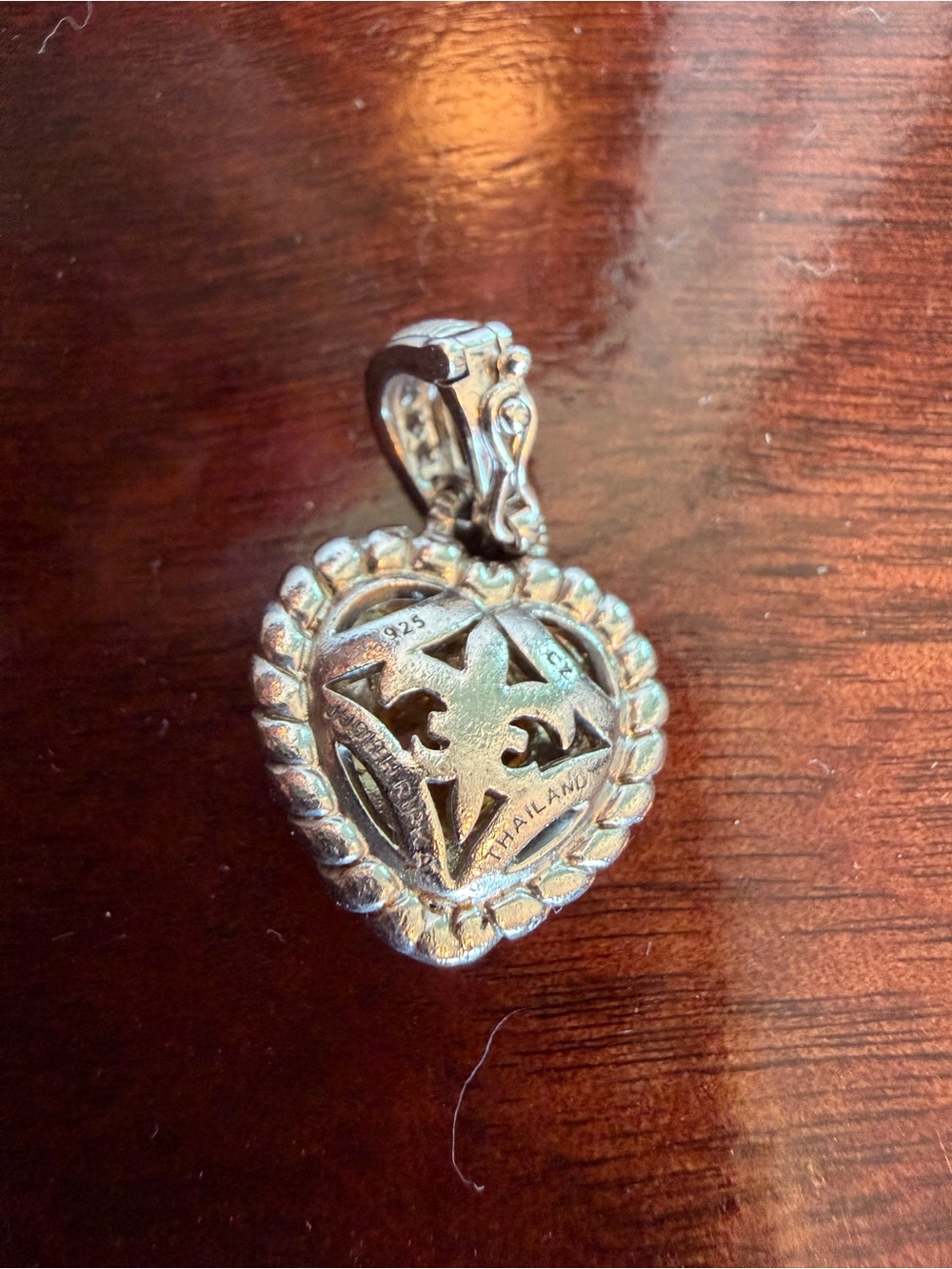 JUDITH RIPKA STERLING SILVER CHARM/PENDANT, CITRINE - Picture 2 of 4